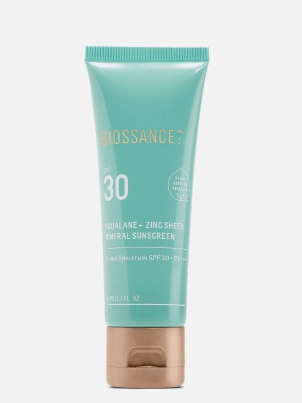 Biossance Squalane + Zinc Sheer Mineral Sunscreen SPF 30 50ml NIB Authentic